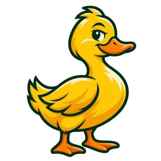 Mixed Game Pro duck mascot